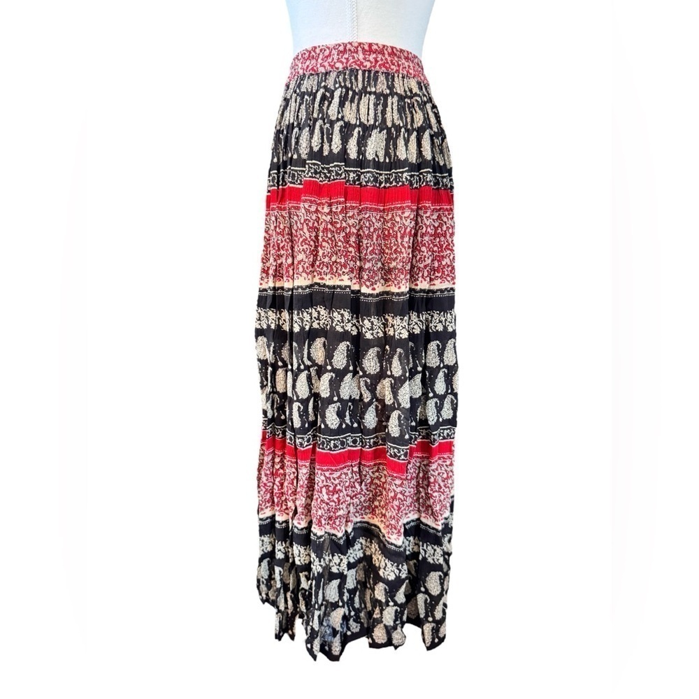 Notations | Vintage Rayon Paisley Peasant Skirt (M) - Picture 2 of 5